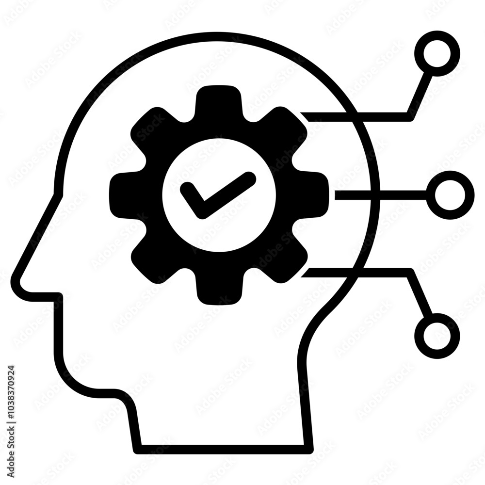 Cognitive Automation Icon Element For Design Cognitive Automation Icon Element For Design
