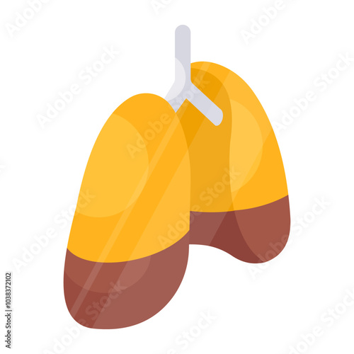 Premium download icon of lungs

