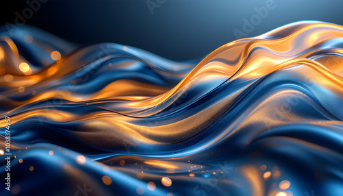 Crystal Waves Amber & Charcoal Glass Symphony background