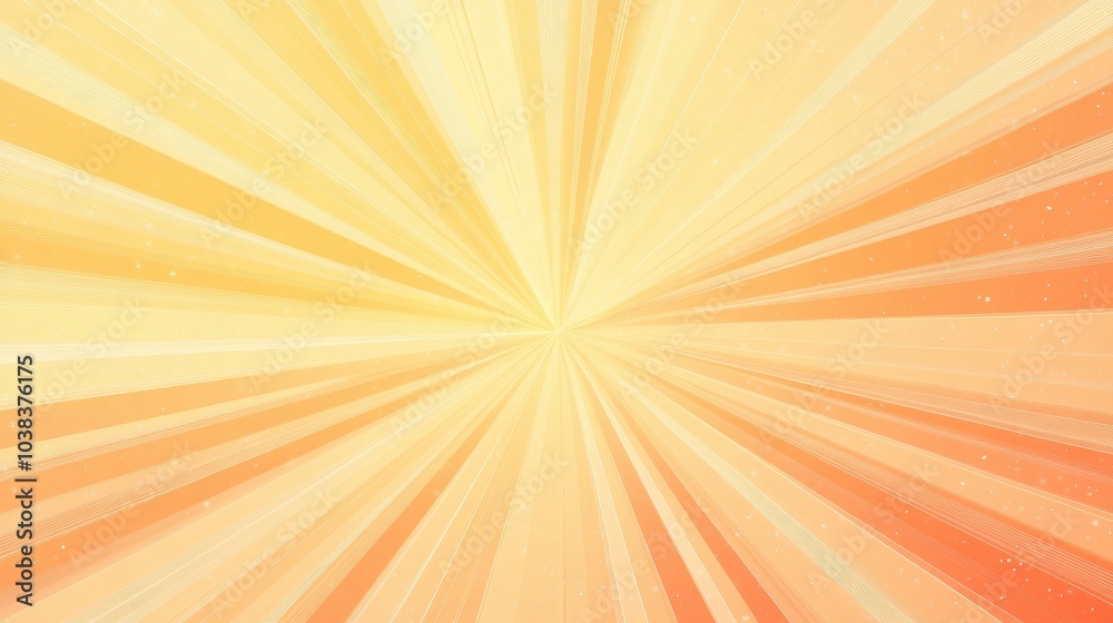 Obraz premium Abstract Orange and Yellow Sunburst Background with White Lines and Sparkle Texture