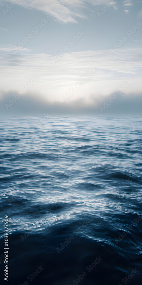 Obraz premium Sparkling sea, tranquil and beautiful water surface, mobile wallpaper, computer wallpaper, background
