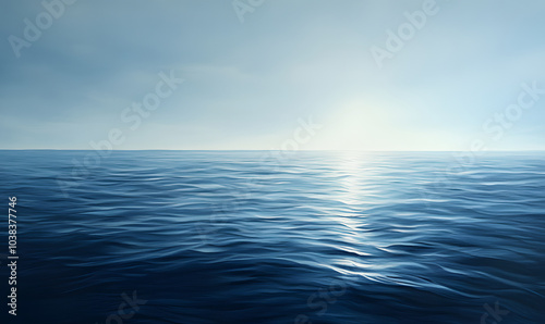 Wallpaper Mural Sparkling sea, tranquil and beautiful water surface, mobile wallpaper, computer wallpaper, background Torontodigital.ca