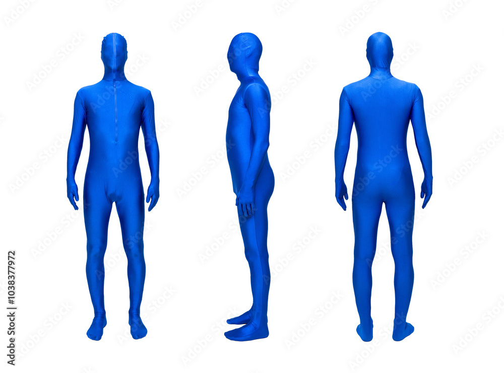 Mysterious blue men in blue suit Mysterious blue men in blue suit
