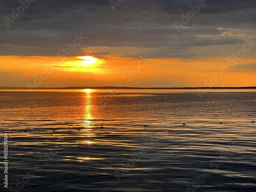 Sunset over the Adriatic Sea in Dalmatia (Starigrad-Paklenica, Croatia) - Sonnenuntergang ueber der Adria in Dalmatien (Starigrad-Paklenica, Kroatien) - Zalazak sunca nad Jadranskim morem u Dalmaciji photo