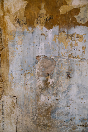 Grungy old stained wall texture photo