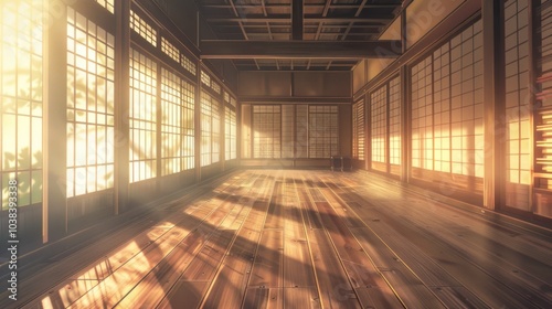 Sunlit Japanese Room