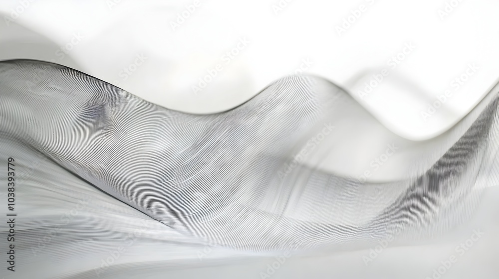 Obraz premium Minimalist Abstract Grey Line Patterns on White Background for Modern Professional Design