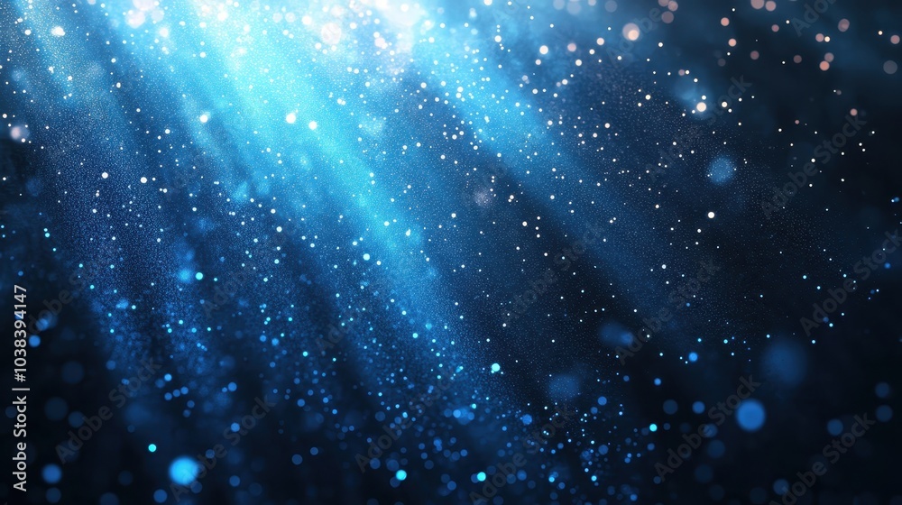 Obraz premium Abstract, science, futuristic, energy technology concept. Digital image of light rays, stripes lines with blue light background