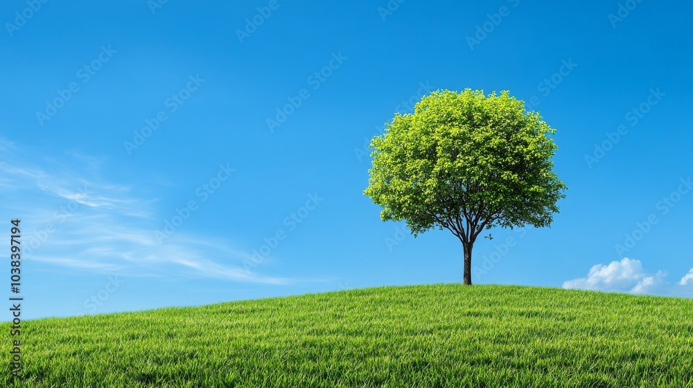 Fototapeta premium Abstract Representation of Environmental Sustainability