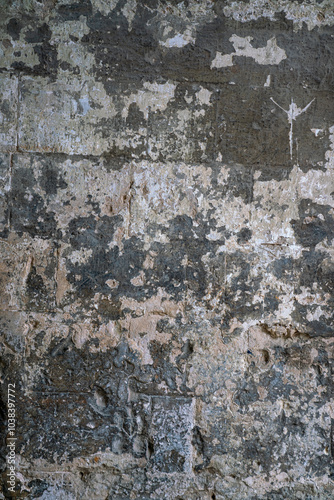 Grungy old stained wall texture photo