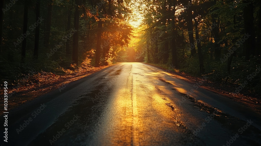 Close-up of an asphalt road with a large white arrow pointing straight ahead Close-up of an asphalt road with a large white arrow pointing straight ahead