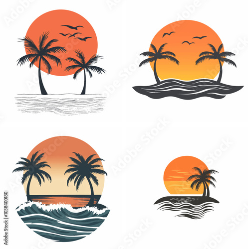 sunset beachside palm trees clipart of beach scene red sunset beach sunset beach California sunset