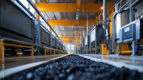 Production of biochar, syngas, and oils via pyrolysis of organic biomass in specialized facilities with a clean aesthetic. Elevated thermal decomposition method