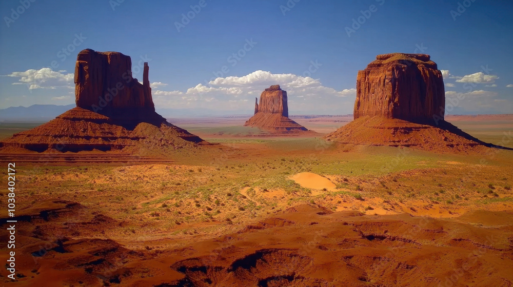 Naklejka premium Stunning Landscape with Scenic Views and Vibrant Colors