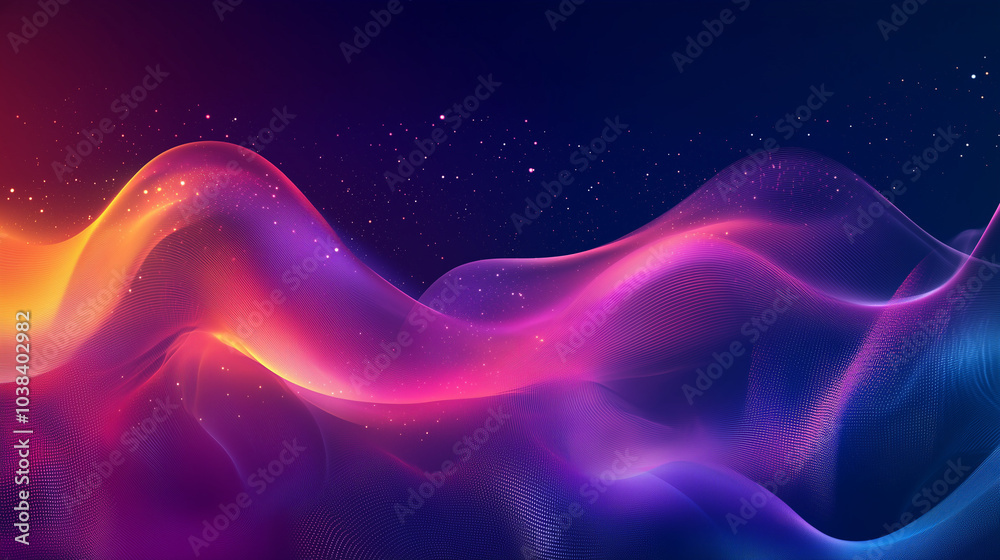 Obraz premium Tło inspirowane nauką i technologią przedstawia dynamiczne linie oraz geometryczne kształty, symbolizujące postęp w badaniach i innowacjach technologicznych.