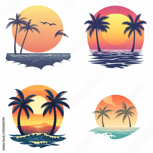 sunset beachside palm trees clipart of beach scene red sunset beach sunset beach California sunset