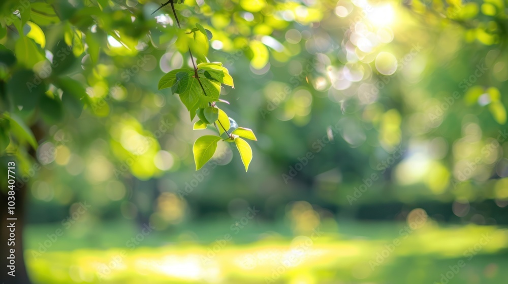 Obraz premium Blur natural and light background in the park a photograph