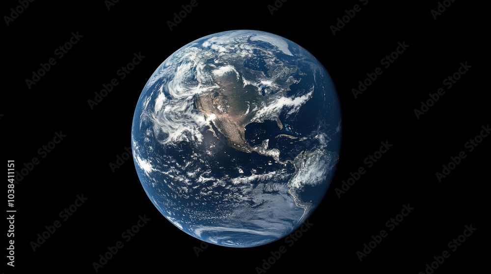 Satellite view of Earth Satellite view of Earth