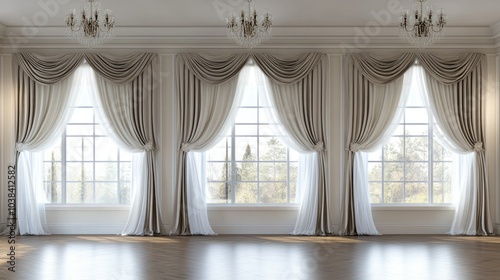 Luxurious Classic Interior with Elegant Drapes