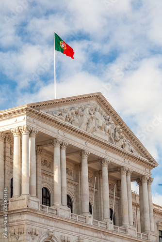 Sao Bento Palace, Home of the Portuguese Parliament in Lisbon, Portugal photo