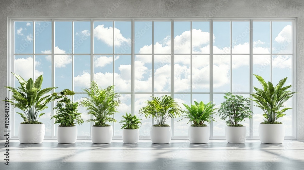 Inviting Modern Space with Abundant Greenery Inviting Modern Space with Abundant Greenery