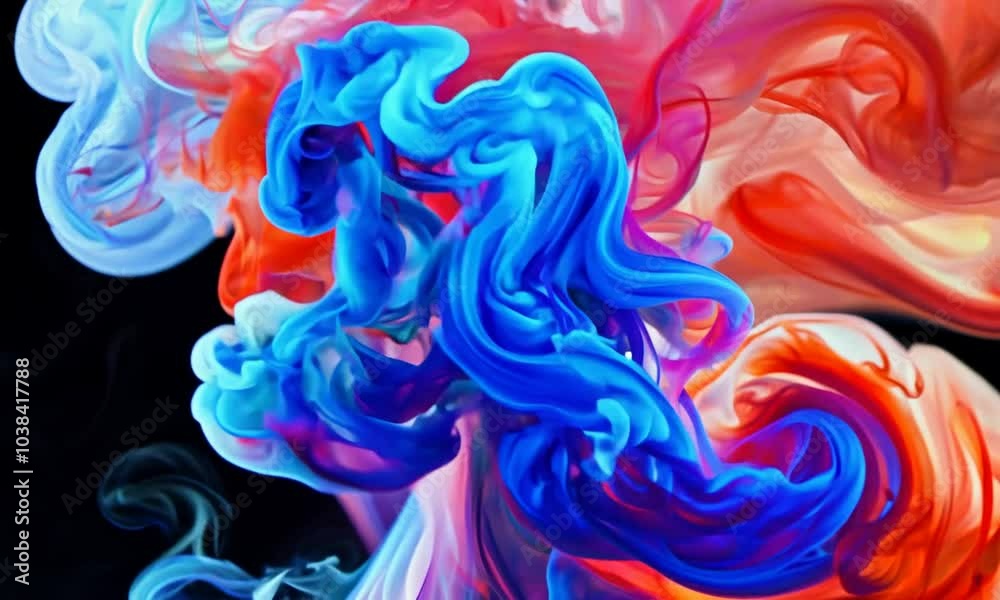 Vivid Abstract Smoke Waves. Dynamic colored smoke waves Vivid Abstract Smoke Waves. Dynamic colored smoke waves