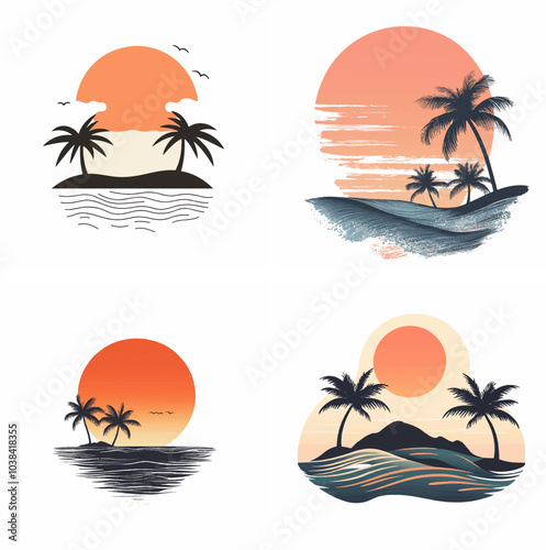 sunset beachside palm trees clipart of beach scene red sunset beach sunset beach California sunset