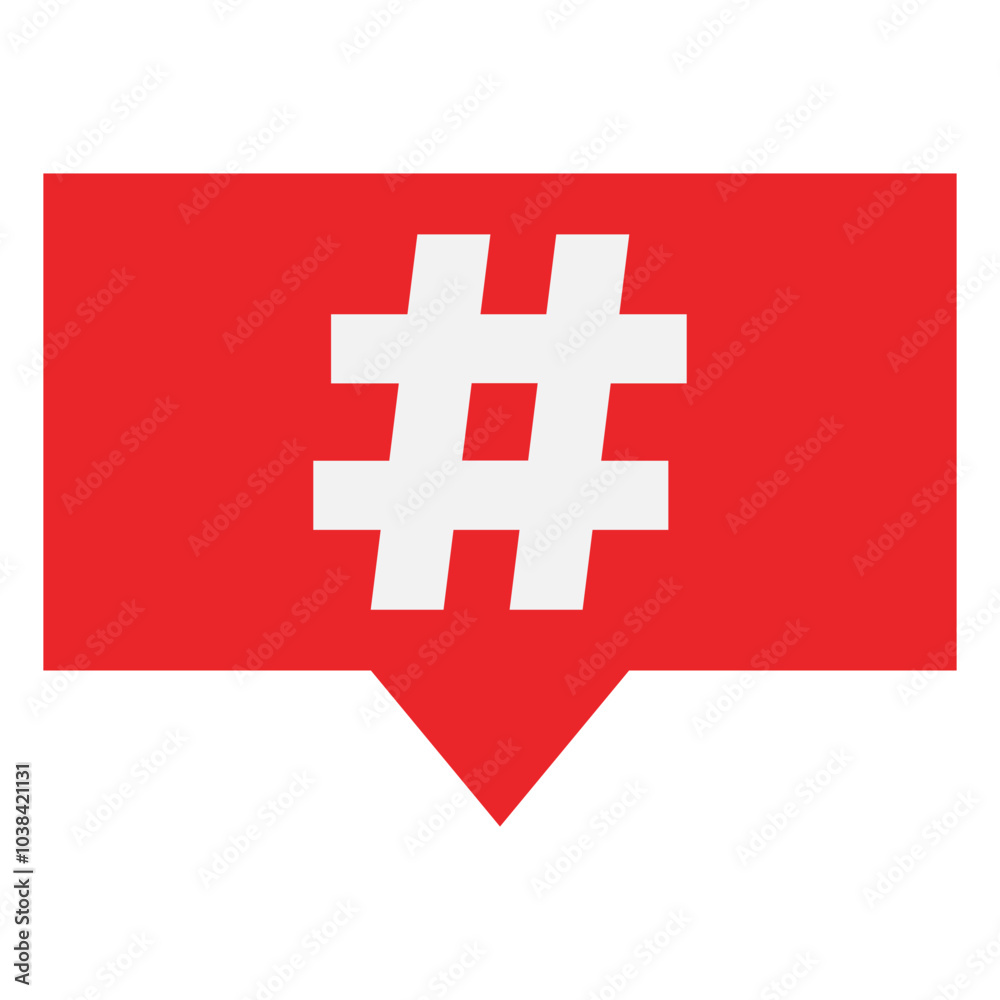 Fototapeta premium Hashtag Hash Sign