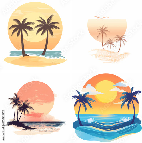 sunset beachside palm trees clipart of beach scene red sunset beach sunset beach California sunset