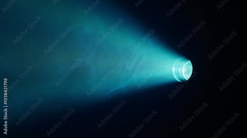 Professional video projector light beam for cinema film and video projection. Concept: Technology, technological, cinema, film.