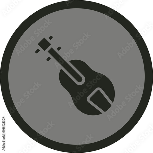 Acoustic Guitar Icon Design