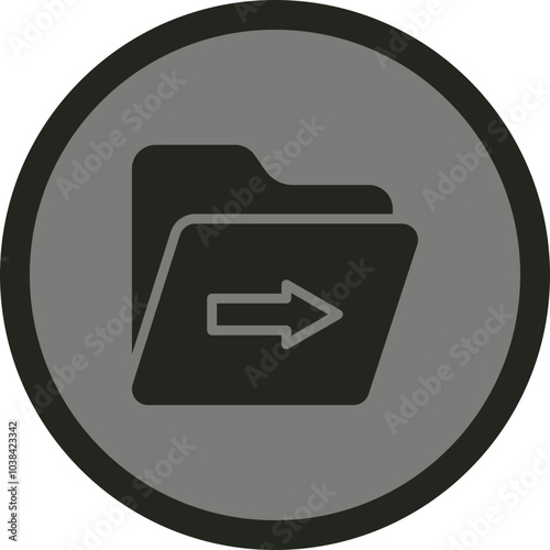 Folder Move Icon Design