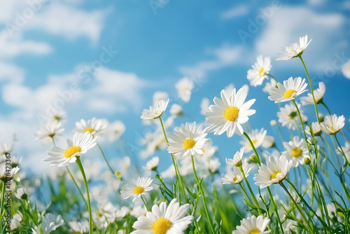 daisies in a field