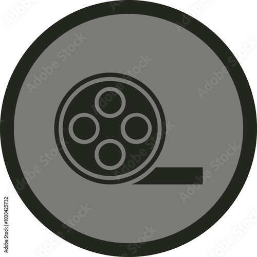 Film Reel Icon Design