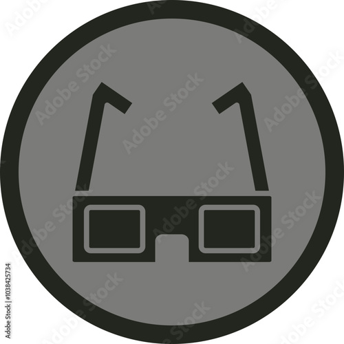 3d Glasses Icon Design