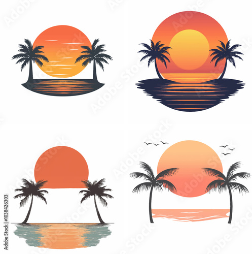 sunset beachside palm trees clipart of beach scene red sunset beach sunset beach California sunset