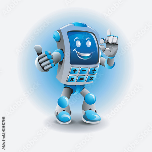 Calculator mascot, modification of the calculator as an accounting mascot.