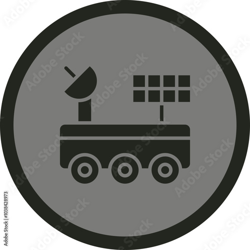 Space Car Icon Design