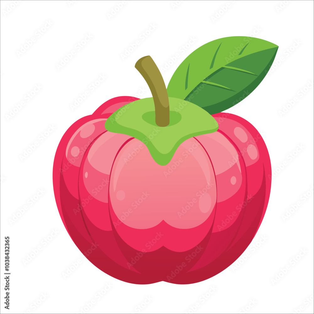 rose apple with leaf rose apple with leaf