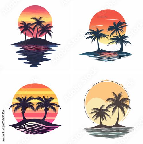 sunset beachside palm trees clipart of beach scene red sunset beach sunset beach California sunset