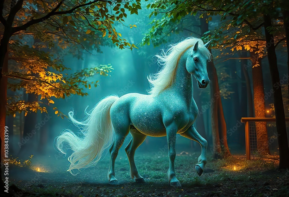 magical unicorn magical horse unicorn in a magic garden magical unicorn magical horse unicorn in a magic garden