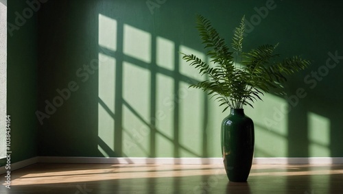 Soft sunlight streams through a window casting