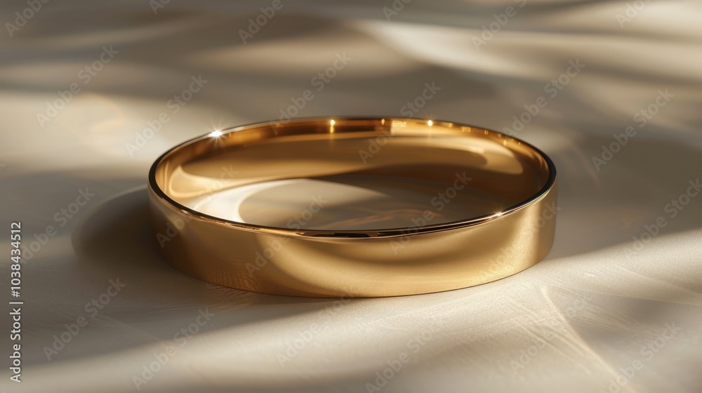 A single, elegant bracelet on a plain surface, emphasizing its simplicity A single, elegant bracelet on a plain surface, emphasizing its simplicity