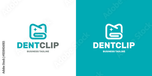 dental clip logo vector