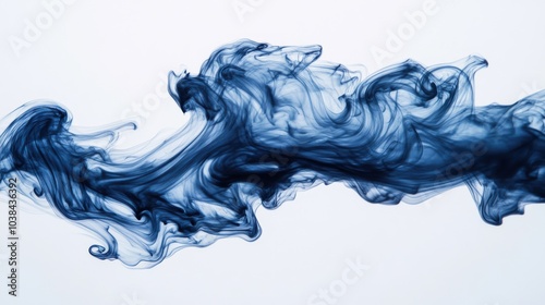 Ink Flowing in Water with Subtle Swirls and Motion