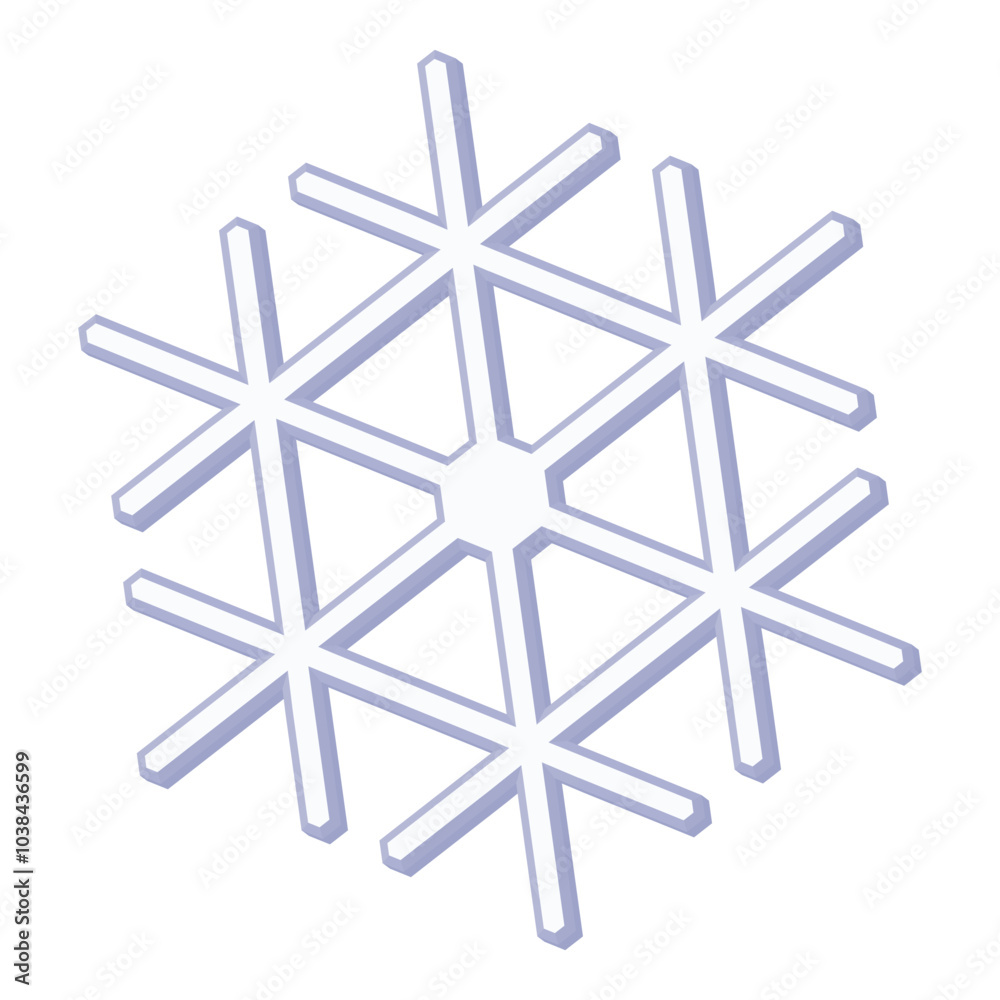 3D snowflake icon on transparent background. Vector Illustration.
3D snowflake icon on transparent background. Vector Illustration.