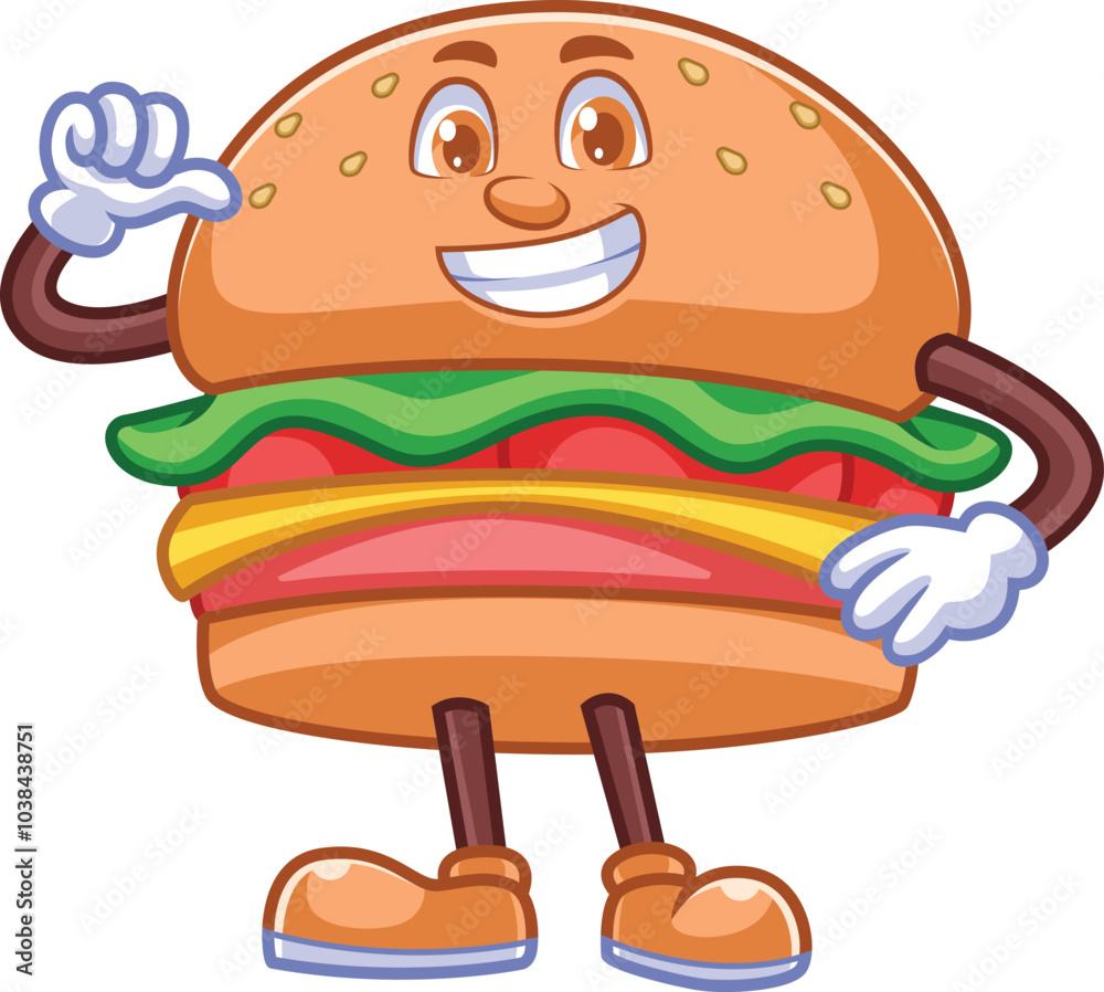 burger cartoon character burger cartoon character