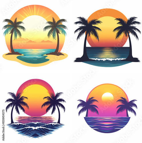 sunset beachside palm trees clipart of beach scene red sunset beach sunset beach California sunset