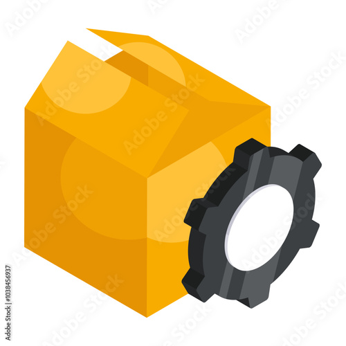 Trendy design icon of parcel management 

