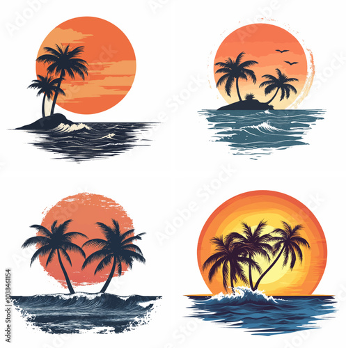 sunset beachside palm trees clipart of beach scene red sunset beach sunset beach California sunset